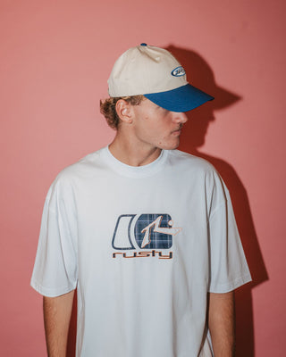 Mens Kick Flip Dad Cap in China Blue 1