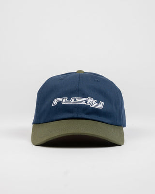 Mens Road Trip Dad Cap in Navy Blue