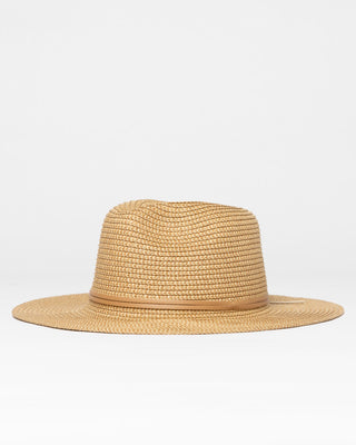 Womens Gisele Straw Hat in Natural / Caramel
