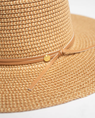 Womens Gisele Straw Hat in Natural / Caramel