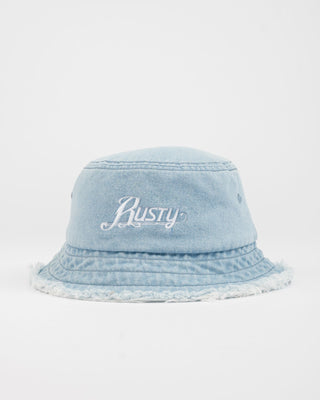 Womens Beta Denim Bucket Hat in Sky Blue