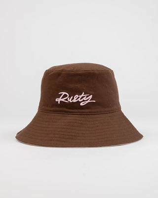 Womens Crush Reversible Bucket Hat in Pinecone