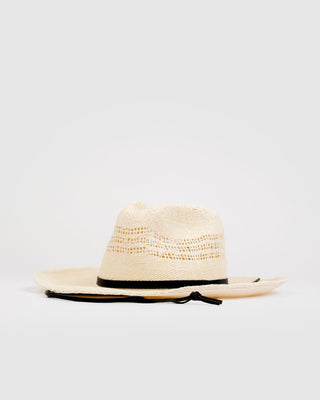 Womens Rowdy Cowboy Straw Hat in Bone