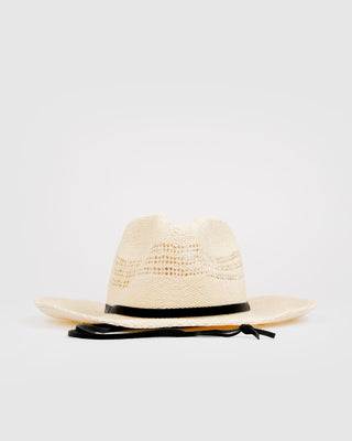 Womens Rowdy Cowboy Straw Hat in Bone