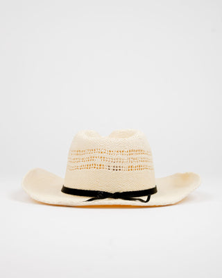 Womens Rowdy Cowboy Straw Hat in Bone
