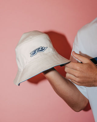 Mens Kick Flip Reversible Bucket Hat in China Blue 1