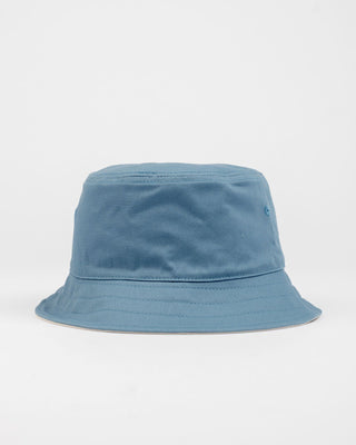 Mens Kick Flip Reversible Bucket Hat in China Blue 1