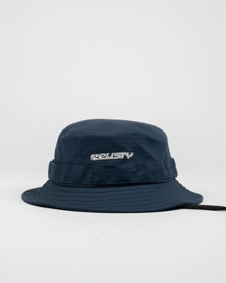 Mens Angler Bucket Hat in Navy Blue