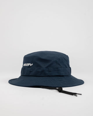 Mens Angler Bucket Hat in Navy Blue
