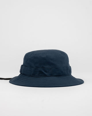 Mens Angler Bucket Hat in Navy Blue