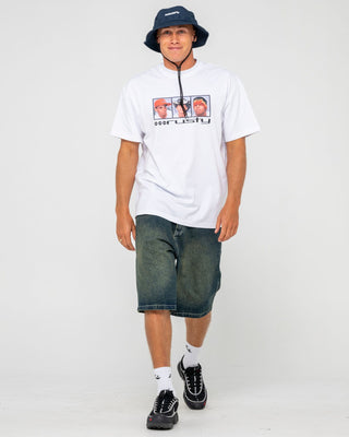 Mens Angler Bucket Hat in Navy Blue