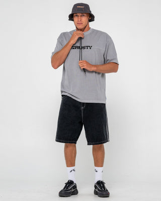 Mens Stringer Bucket Hat in Carbon