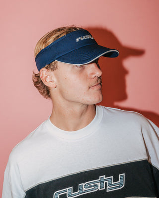 Mens Road Trip Visor in Navy Blue