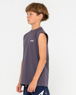 Boy wearing Registered Muscle Boys in Coal