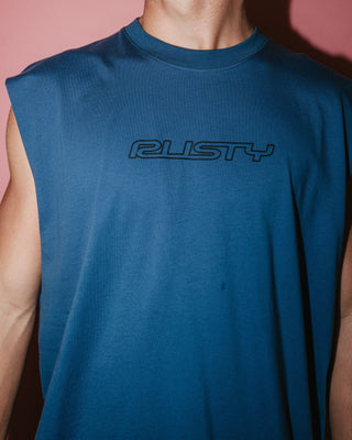 Man wearing Flip Daddy Muscle in China Blue