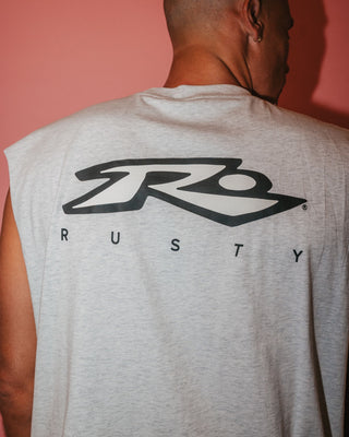 Man wearing Registered Muscle in Ecru Marle