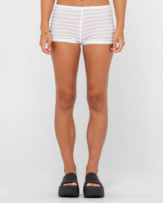 woman-wearing-i-kissed-a-pearl-booty-short-in-white