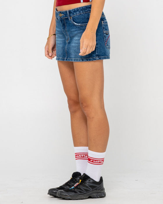 woman-wearing-shorty-low-rise-denim-micro-mini-skirt-in-blasted-deep-sea-blue