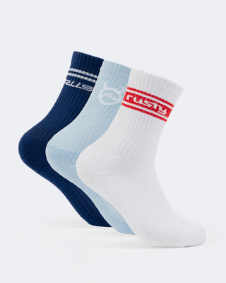 Womens Shake Up Crew 3-sock Pack in Multi 1