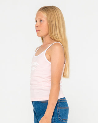 Girl wearing Britney Tank Girls in Soft Orchid