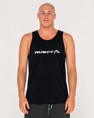 Man wearing Vital Tank in Black