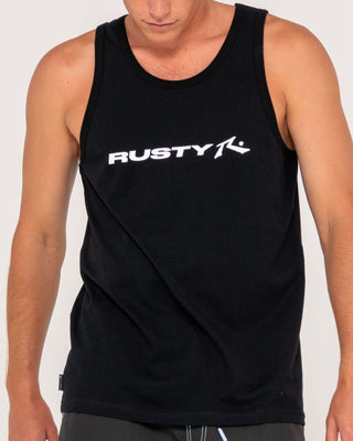 Man wearing Vital Tank in Black