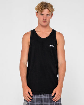 Man wearing Registered Tank in Black