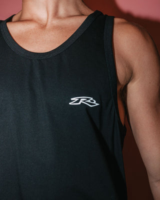 Man wearing Registered Tank in Black