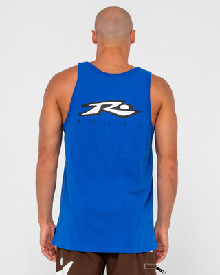 Man wearing Registered Tank in Royal Blue