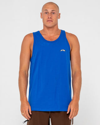 Man wearing Registered Tank in Royal Blue