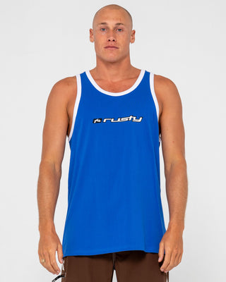 Man wearing Bright Tank in Royal Blue