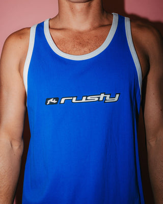 Man wearing Bright Tank in Royal Blue