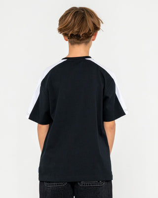 Boy wearing 2K Sing Short Sleeve Tee Boys in Black