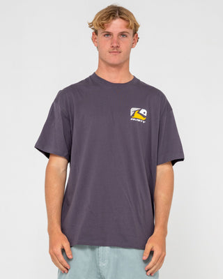 Man wearing Phenom Short Sleeve Tee in Coal