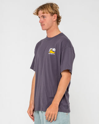 Man wearing Phenom Short Sleeve Tee in Coal