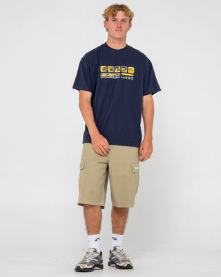 man-wearing-second-summer-short-sleeve-tee-in-navy-blue