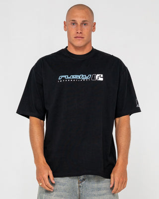 Man wearing Jetsetter Short Sleeve Tee in Black