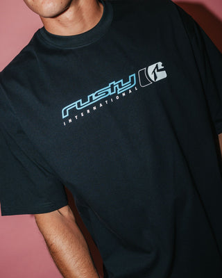 Man wearing Jetsetter Short Sleeve Tee in Black