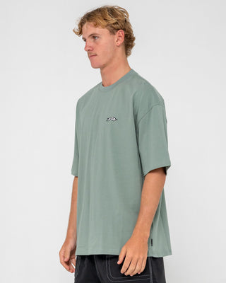 Man wearing Registered Short Sleeve Tee in Slate