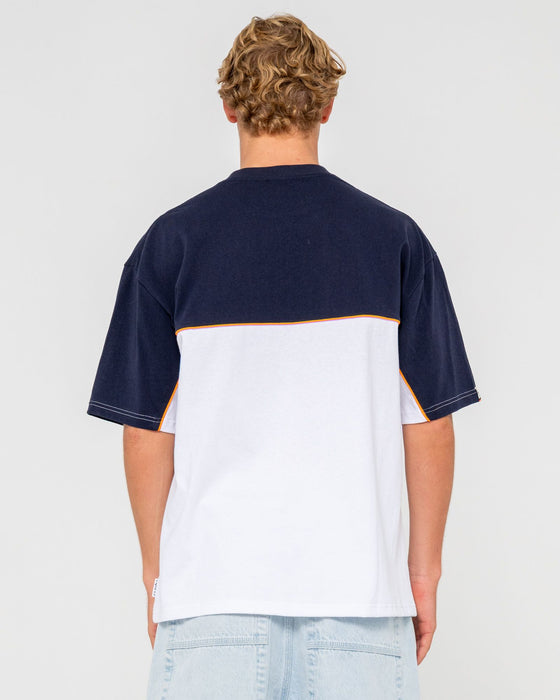 man-wearing-infinity-short-sleeve-tee-in-white-blue