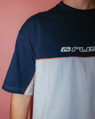 Man wearing Infinity Short Sleeve Tee in White