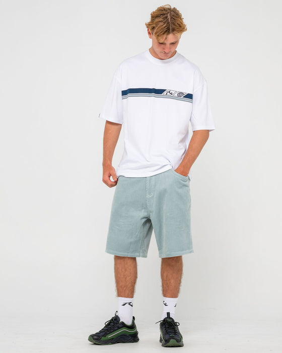 man-wearing-strike-out-short-sleeve-tee-in-white