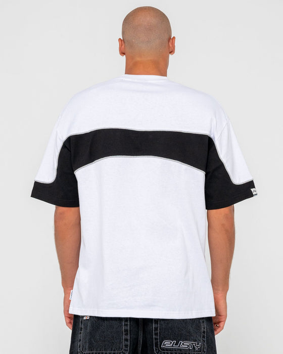 man-wearing-kinetic-short-sleeve-heavy-tee-in-white