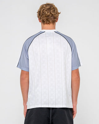 Man wearing Frenetic Short Sleeve Tee in White