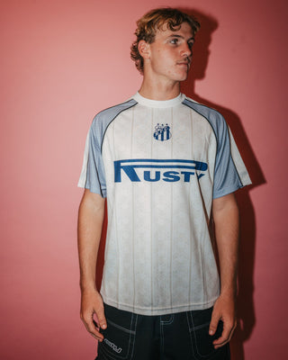 Man wearing Frenetic Short Sleeve Tee in White