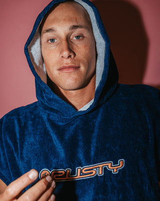 Mens Just Surfing Change Towel in Navy Blue