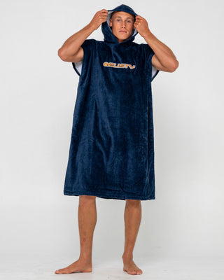 Mens Just Surfing Change Towel in Navy Blue