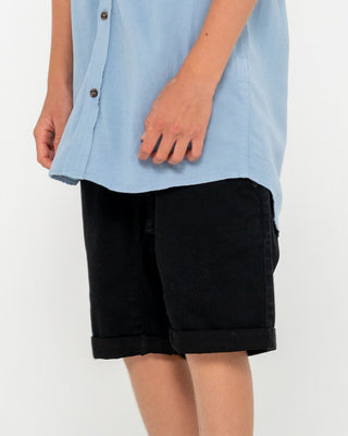 Boy wearing Hooked On Elastic Short Boys in Black