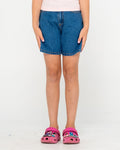 Cyprus High Waisted Denim Short Girls