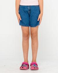 Cyprus High Waisted Denim Short Girls